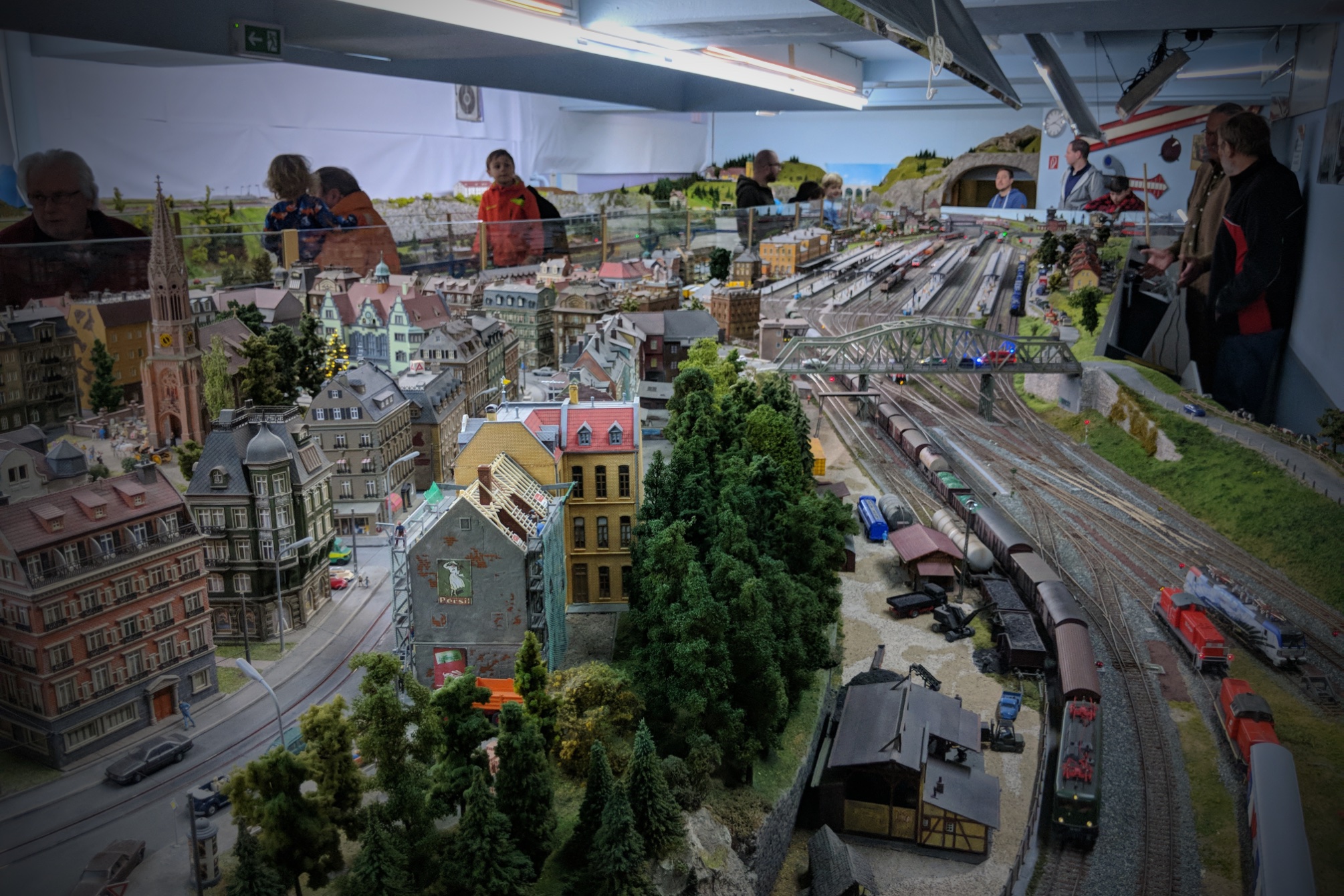 Der Bahnhof Rosenfeld in der Anlage beim Eisenbahnclub Rosenheim. Eigenes Foto/EBC RO